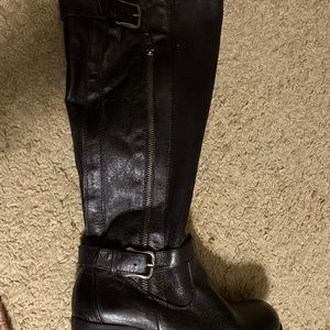 BareTraps Black Fur Heeled Knightly Boot Sz 6 NWT original $165 Sold out!